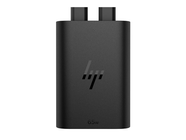 HP - USB-C power adapter - halogen-free, left connector - AC 115/230 V - 65 Watt - Europe