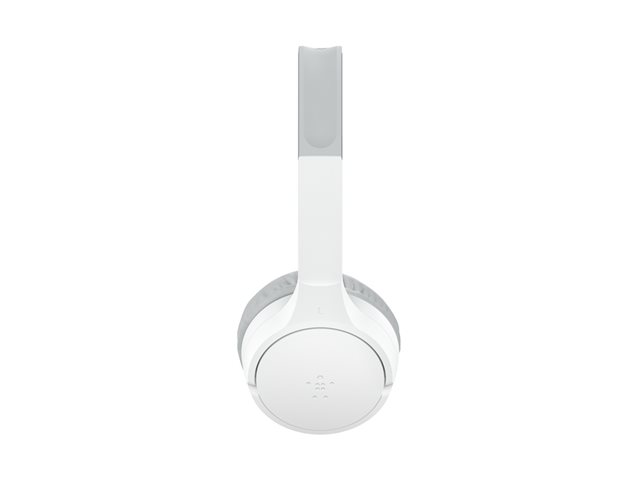 Belkin SoundForm Mini - Headphones with mic - on-ear - Bluetooth - wireless, wired - 3.5 mm jack - white