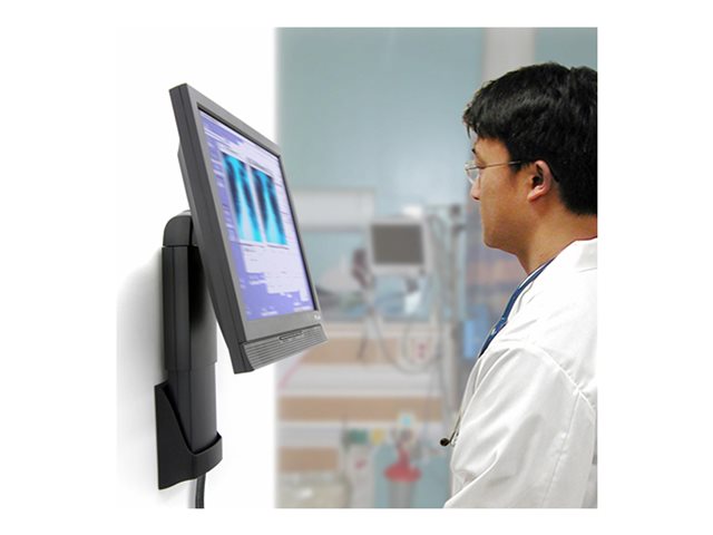 Ergotron Neo-Flex - Mounting kit (wall mount) - for flat panel - black - screen size: up to 27\"