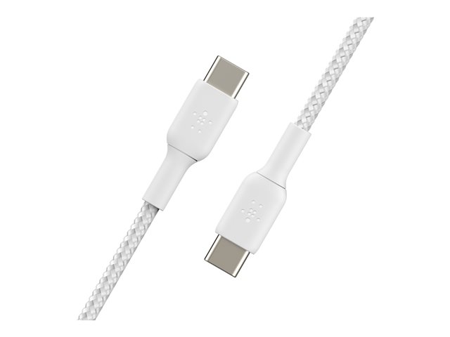 Belkin BoostCharge - USB cable - 24 pin USB-C (M) to 24 pin USB-C (M) - 1 m - white