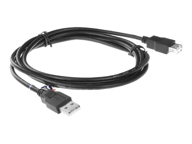 ACT - USB-verlengkabel - USB (M) naar USB (V) - USB 2.0 - 1.8 m - zwart