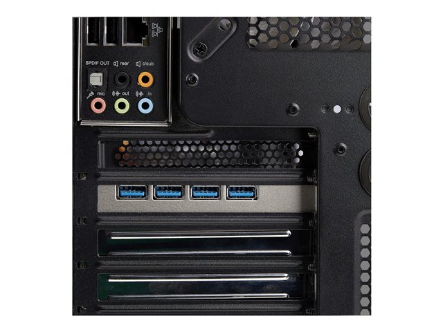 StarTech.com 4-Port USB-A PCIe Card, USB 3.2 5Gbps, 4x USB Controllers - USB adapter - PCIe 2.0 x4 - USB 3.2 Gen 1 x 4 - black - for P/N: FCREADMICRO3V2, USB315AC1M, USB3S2SAT3CB