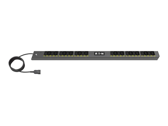 Eaton G4 - Basic - power distribution unit (rack-mountable) - AC 200-240 V - 3.7 kW - 1-phase - input: IEC 60320 C20 16A - output connectors: 24 (12 x IEC 60320 C13, 12 x IEC 60320 C39) - 0U - 3 m cord - black