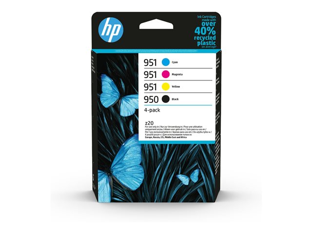 HP 950/951 - 4-pack - black, yellow, cyan, magenta - original - ink cartridge - for Officejet Pro 251dw, 276dw, 8100, 8600, 8610, 8620, 8630