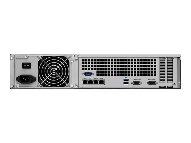 12-bay RackStation (up to 36-bay) Quad Core 2.4 GHz (turbo to 2.7 GHz) 8GB RAM (up to 64GB) 10GbE NIC support (optional)