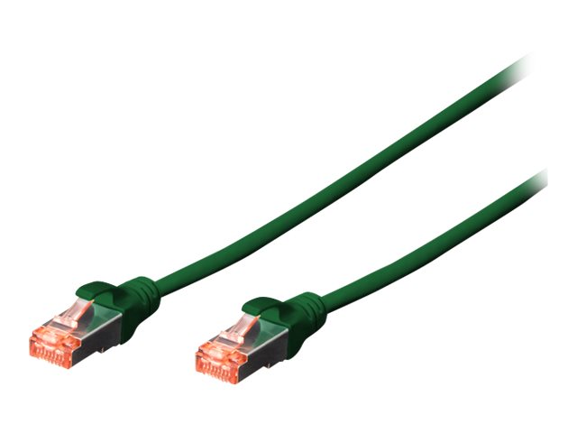 CAT 6 S-FTP PATCH CORD CU LSZH AWG 27/7 LENGTH 5 M 10 PIECES COLOR GREEN