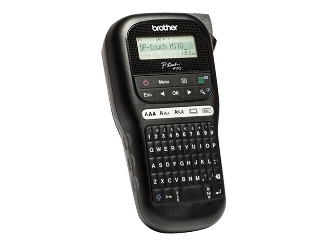Brother P-Touch PT-H110 - Labelmaker - B/W - thermal transfer - Roll (1.2 cm) - 180 dpi - up to 20 mm/sec - 2 line printing