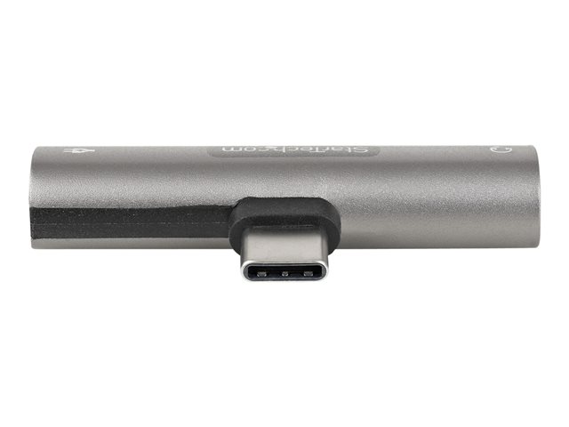 StarTech.com USB C Audio & Charge Adapter, USB-C Audio Adapter w/ 3.5mm TRRS Headphone/Headset Jack and 60W USB Type-C Power Delivery Pass-through Charger, For USB-C Phone/Tablet/Laptop - USB-C to Audio & Charging (CDP235APDM) - Docking station - USB-C