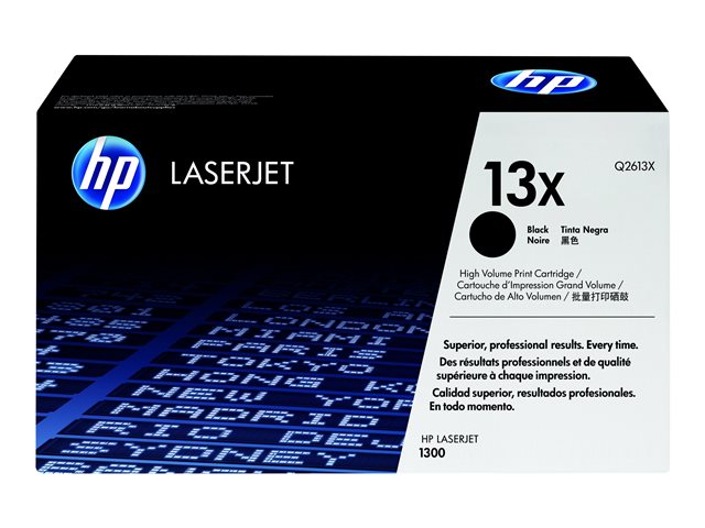 HP 13X - High Yield - black - original - LaserJet - toner cartridge (Q2613X) - for LaserJet 1300, 1300n, 1300xi