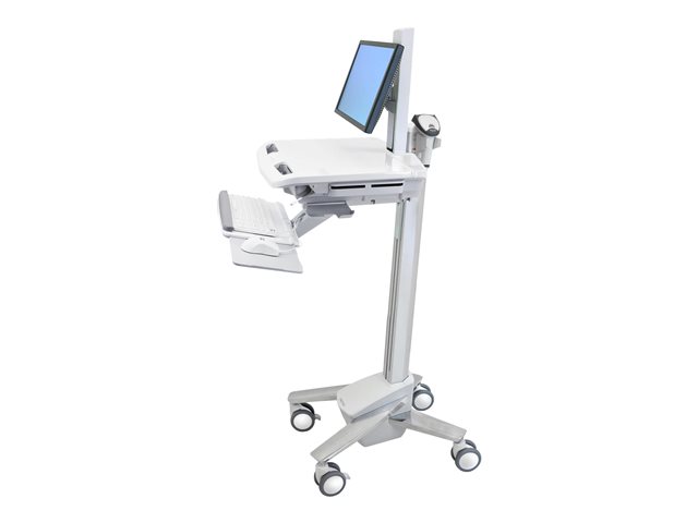 Ergotron StyleView sv40 - Cart - Patented Constant Force Technology - for LCD display / PC equipment - with LCD pivot - lockable - medical - aluminium, zinc-plated steel, high-grade plastic - grey, white, polished aluminium - screen size: up to 24\"