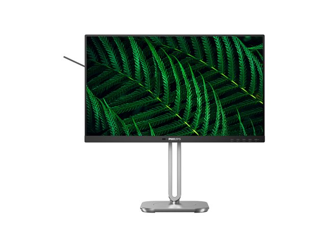 Philips 24B2G5200 - LED monitor - 24\" (23.8\" viewable) - 1920 x 1080 Full HD (1080p) @ 100 Hz - IPS - 1500:1 - HDMI, VGA, DisplayPort - speakers - charcoal