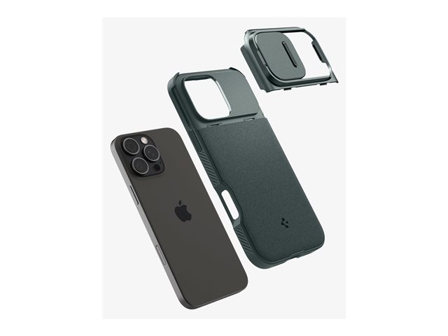 Spigen iPhone 16 Pro Optik Armor MagFit Abyss Green