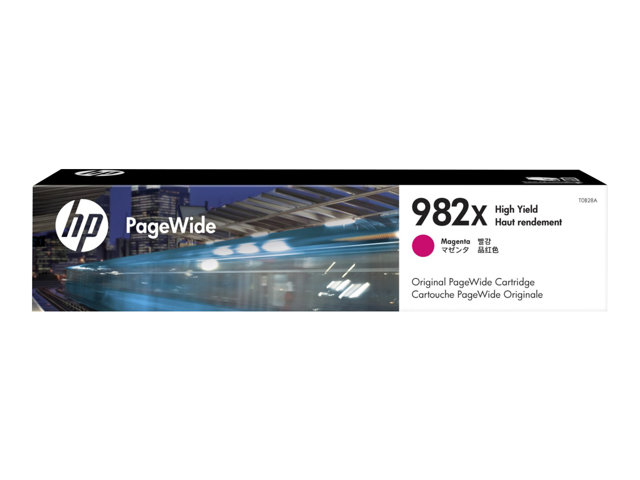 HP 982X - 116.5 ml - High Yield - magenta - original - PageWide - ink cartridge - for PageWide Enterprise Color 765, MFP 780, PageWide Enterprise Color Flow MFP 785
