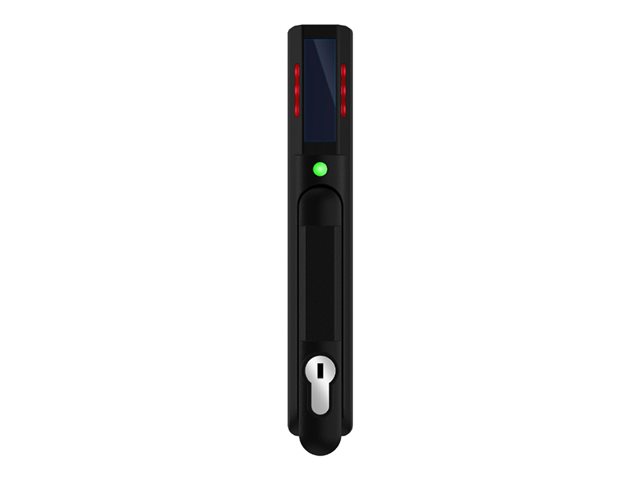 SmartZone™ Security Handle with Dual Frequency (125 kHz and 13.56 MHz) Card Reader and integral humidity sensor.  All handles feature the base tumbler (TU020X) pre-installed at the factory.