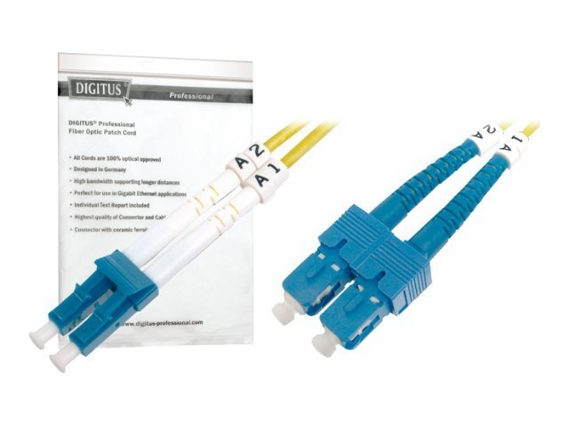 FO PATCH CORD DUPLEX LC TO SC SM OS2 0