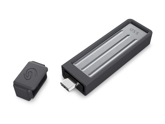 Seagate Ultra Compact STMX2000400 - SSD - 2 TB - external (portable) - USB 3.2 Gen 2 (USB-C connector) - dark grey - with Seagate Rescue Data Recovery