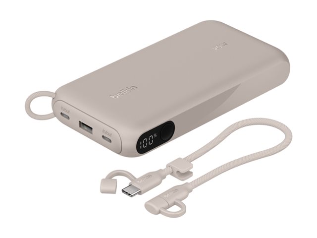 20k PD20W Power Bank with Display, Sand