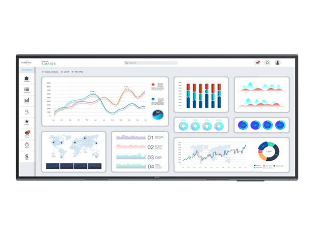 Avocor AVL-1050-D - 105\" diagonale klasse L Series led-achtergrondverlichting lcd-scherm - interactief - 5K UHD (2160p) 5120 x 2160 - direct brandende led