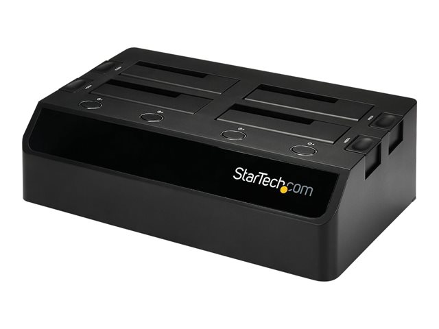 StarTech.com 4-Bay USB 3.0 to SATA Hard Drive Docking Station, USB Hard Drive Dock, External 2.53.5 SATA III (6Gbps) SSDHDD Docking Station, Hot-Swappable Hard Drive Bay - Dual 40mm Fans, Top-Loading - Storage enclosure - 4 bays (SATA-600) - for P/N: SVA12DN4NEUA