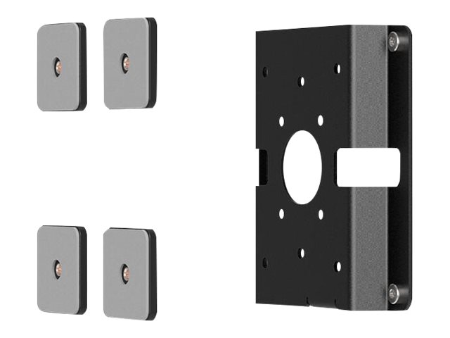 Compulocks VESA Glass Mount Bracket with Security Slot - Mounting kit (VESA mount bracket) - for LCD display / tablet - mounting interface: 100 x 100 mm - glass-mounted