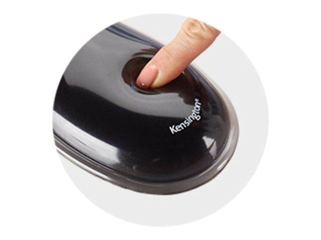 Kensington Duo Gel Mouse Wristrest Wave - Mouse pad with wrist pillow - two-tone graphite
