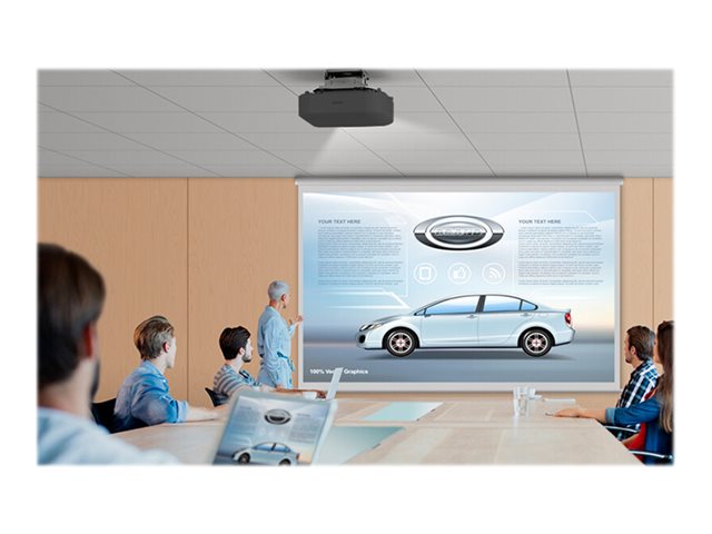 Epson EB-PU2010B - 3LCD projector - 10000 lumens (white) - 10000 lumens (colour) - WUXGA (1920 x 1200) - 16:10 - 1080p - LAN - black