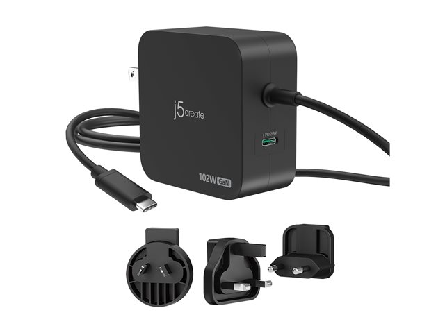 102W GaN PD USB-C 2-Port Charger AC Plug
