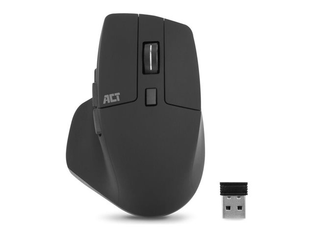 Bluetooth and USB-A wireless mouse 2400 DPI with silent click, eco-friendly