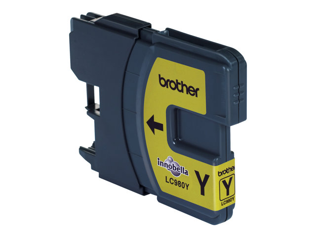 Brother LC980Y - Yellow - original - ink cartridge - for Brother DCP-145, 163, 167, 193, 195, 197, 365, 373, 375, 377, MFC-250, 255, 290, 295, 297