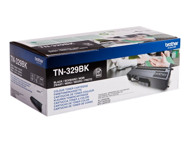 Brother TN329BK - Black - original - toner cartridge - for Brother DCP-L8450CDW, HL-L8350CDW, HL-L8350CDWT, MFC-L8850CDW
