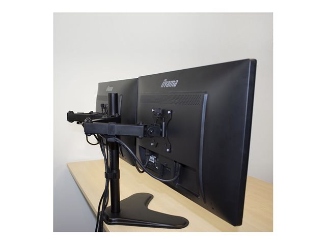 ACT - Stand - voor 2 LCD- / plasma-panelen - plastic, aluminium, staal - zwart - schermgrootte: 13\"-32\" - desktop