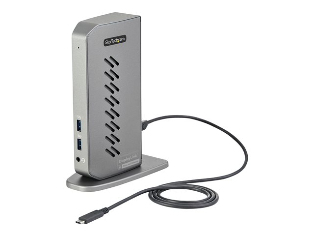 StarTech.com USB-C USB-A Dock, Hybrid Universal USB 3.0 Docking Station for USB-C or USB-A Laptop, Dual Monitor 4K 60Hz HDMI/DisplayPort, 6x USB-A Hub, Gigabit Ethernet, USB 3.1/3.2 Gen 1 - Dual 4K USB-C Dock (DK30A2DHUUE) - Docking station - USB - 2 x HDMI, 2 x DP - 1GbE - 40 Watt