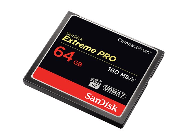 SanDisk Extreme Pro - Flash memory card - 64 GB - CompactFlash