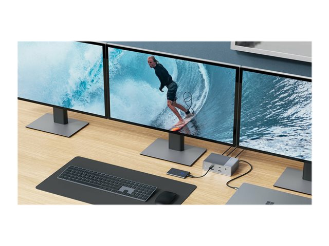 HyperDrive GEN2 - Docking station - USB-C - 2 x HDMI, 2 x DP - 1GbE - Europe