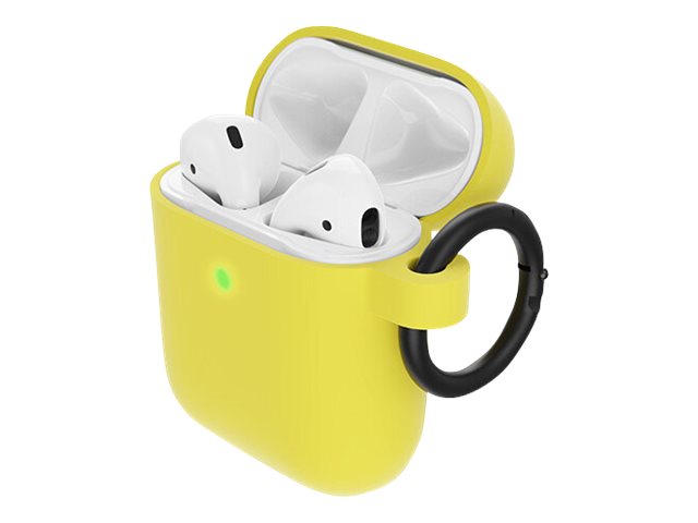 OtterBox - Case for wireless earbuds charging case - polycarbonate, synthetic rubber - lemondrop (yellow) - for Apple AirPods (1st generation, 2nd generation)