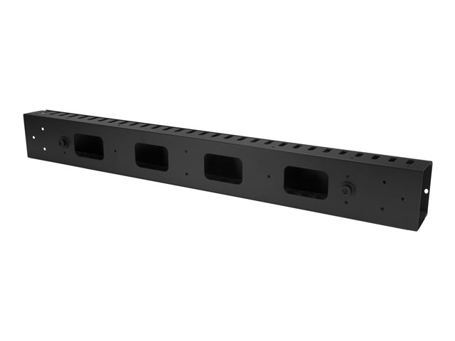 StarTech.com Vertical Cable Organizer with Finger Ducts - Vertical Cable Management Panel - Rack-Mount Cable Raceway - 0U - 6 ft. (CMVER40UF) - Cable organizer - 1.83 m - black - 40U - for P/N: RK2537BKM, RK4242BK24, RK4242BK30