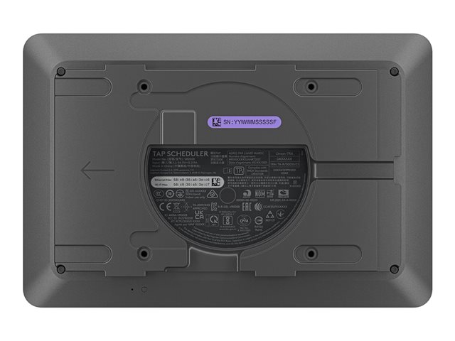 Logitech Tap Scheduler Purpose-Built Scheduling Panel for Meeting Rooms - Video conferencing device - Certified for Microsoft Teams, Zoom Certified - graphite