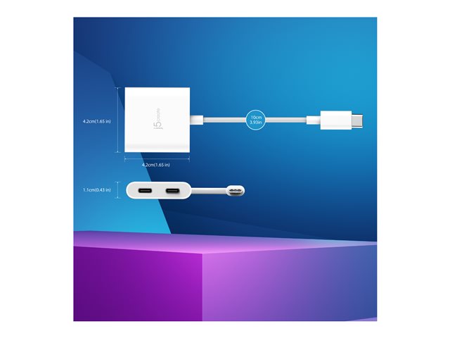 USB-C to Dual USB-C with Video or Power