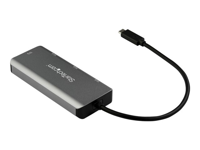 StarTech.com 4 Port USB C Hub w/ 2x USB A & 2x USB C, SuperSpeed 10Gbps USB Type-C 3.1/3.2 Gen 2 Hub, USB Bus Powered, Portable USB-C to USB Adapter Hub, Aluminum, 9.8\" (25cm) Cable - Windows/macOS/Linux - Hub - 2 x USB-C + 2 x USB 3.1 Gen 2 - desktop - for P/N: PEXUSB321C