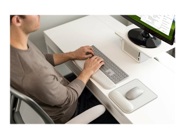 Kensington ErgoSoft - Mouse pad with wrist pillow - grey