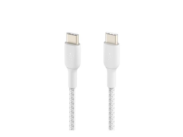 Belkin BoostCharge - USB cable - 24 pin USB-C (M) to 24 pin USB-C (M) - 1 m - white