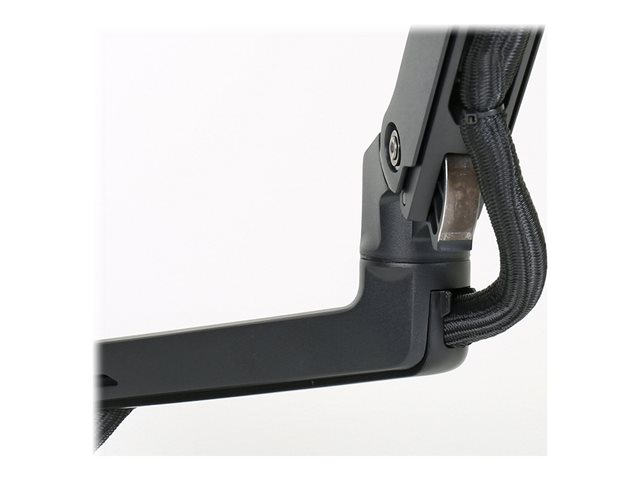 Ergotron LX - Mounting component (9\" extension arm, end cap) - for LCD display - aluminium - black - arm mountable - for P/N: 45-241-224, 45-243-224, 45-537-224
