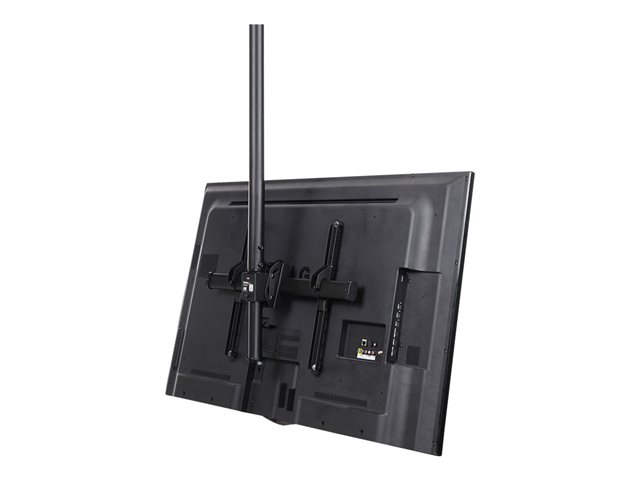 StarTech.com Ceiling TV Mount - 8.2' to 9.8' Long Pole - Full Motion - Supports Displays 32\" to 75\" - For VESA Mount Compatible TVs (FPCEILPTBLP) - Bracket - for flat panel - heavy duty steel - black - screen size: 32\"-70\" - ceiling mountable - for P/N: HDMIPLATE