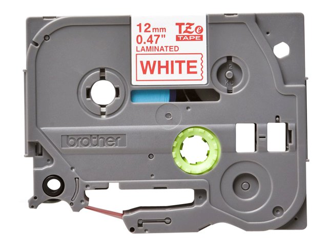 Brother TZe-232 - Standard adhesive - red on white - Roll (1.2 cm x 8 m) 1 cassette(s) laminated tape - for Brother PT-P750, P950, P-Touch PT-D210, D800, E310, P900, P950, P-Touch Cube Plus PT-P710