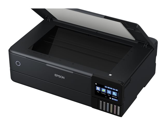 Epson EcoTank ET-8550 - Multifunction printer - colour - ink-jet - refillable - A3 (media) - up to 16 ppm (printing) - USB, LAN, Wi-Fi(ac), USB host - black