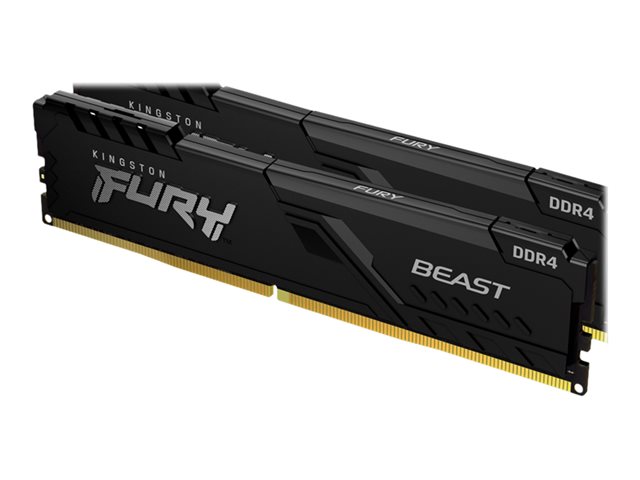 Kingston FURY Beast - DDR4 - module - 8 GB - DIMM 288-pin - 3600 MHz / PC4-28800 - CL17 - 1.35 V - unbuffered - non-ECC - black