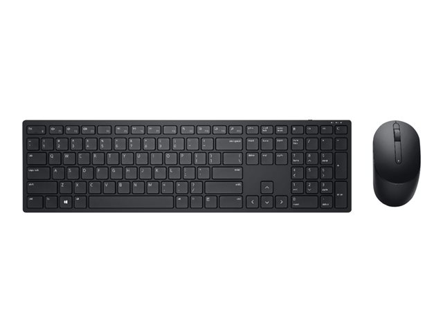 Dell Pro KM5221W - Retail Box - keyboard and mouse set - wireless - 2.4 GHz - QWERTY - US International - black