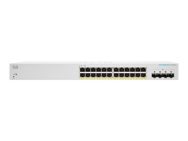 CBS220 Smart 24-port GE Full PoE 4x1G SF