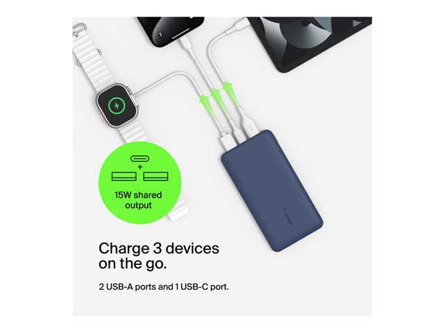 Belkin 10000 mAmp POWER BANK BLUE
