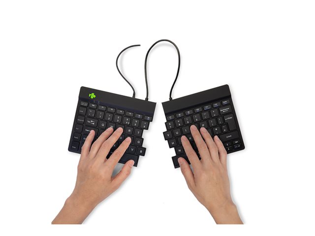 Split Break Keyboard UK black